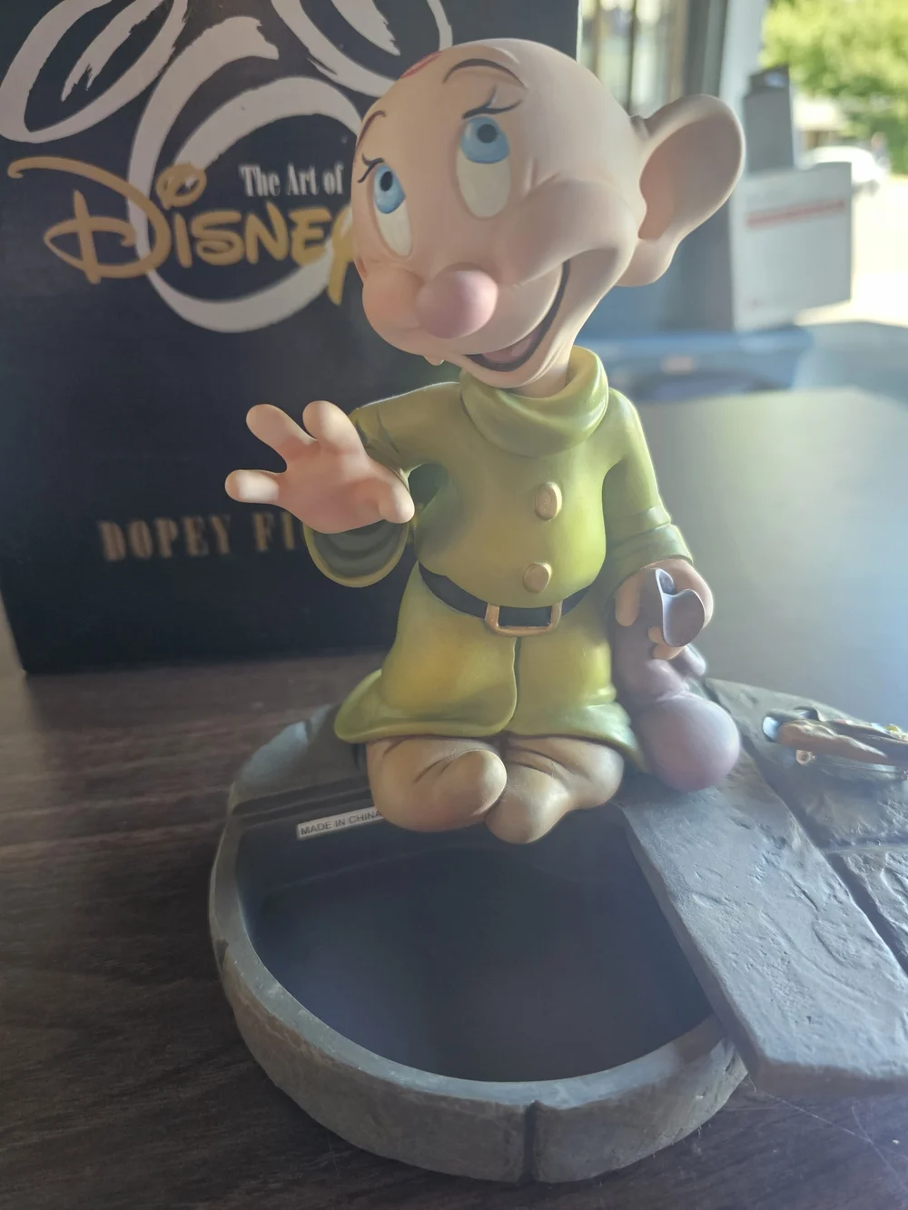 Disney Dopey Resin Figurine - Green 💚💚 Includes Box